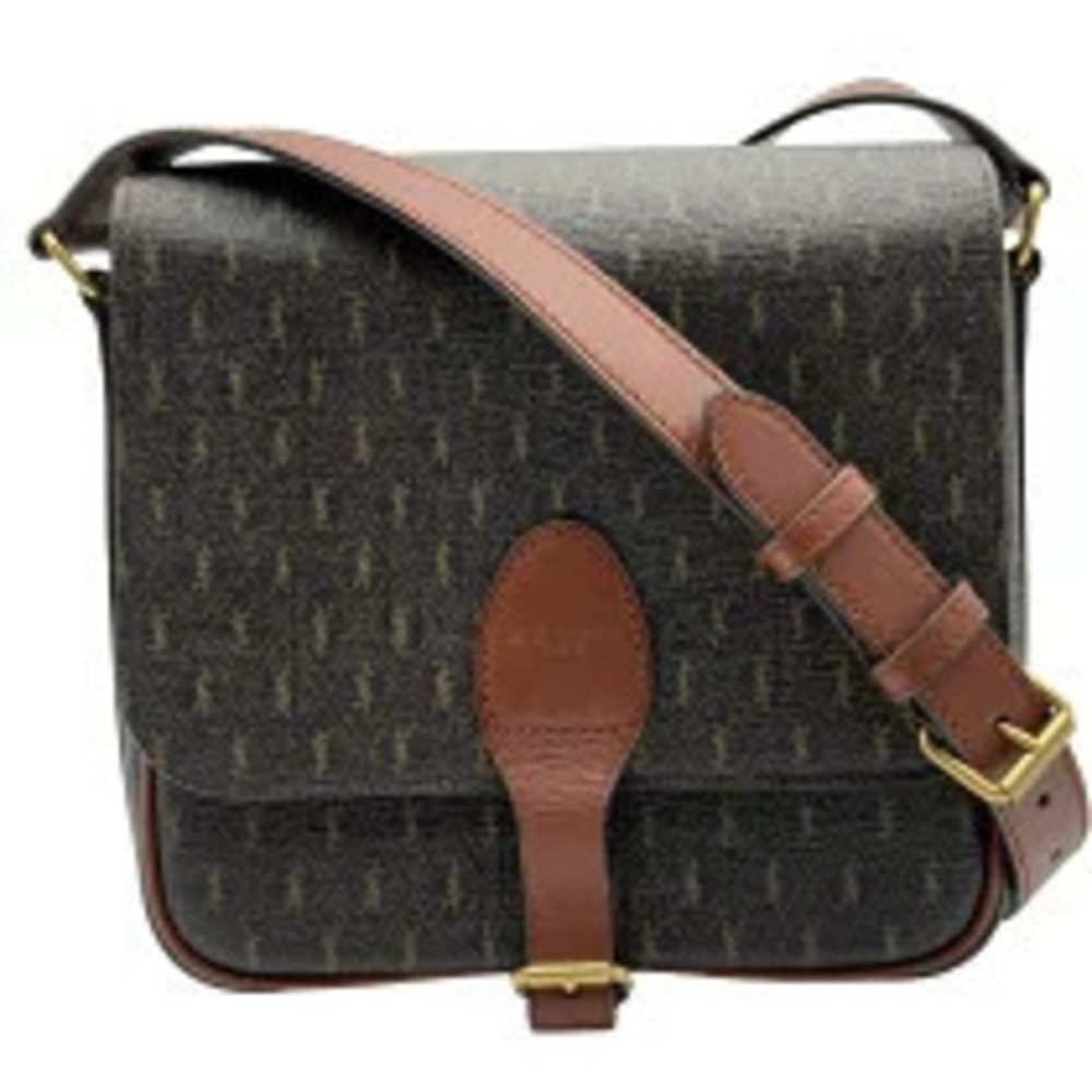 Saint Laurent Le Monogram Satchel Brown Canvas Shoulder Bag